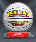 6" Basketball Shaped Acrylic Award