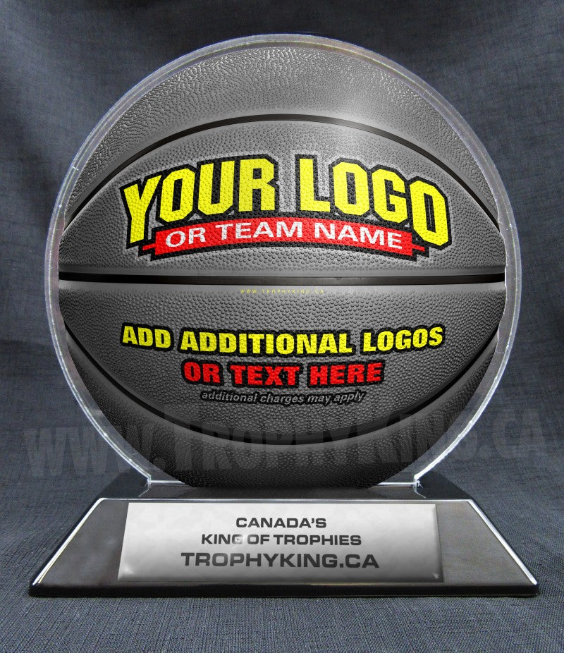 6" Basketball Shaped Acrylic Award