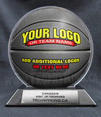 6" Basketball Shaped Acrylic Award