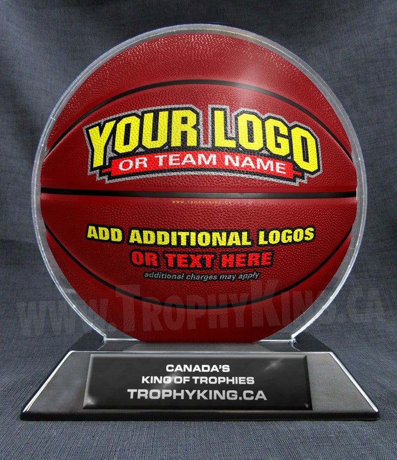 6" Basketball Shaped Acrylic Award