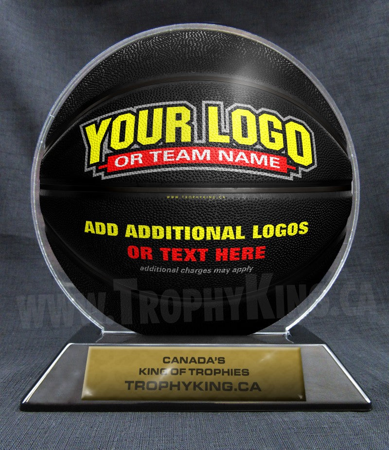 6" Basketball Shaped Acrylic Award