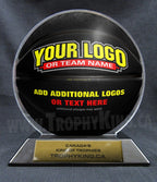 6" Basketball Shaped Acrylic Award