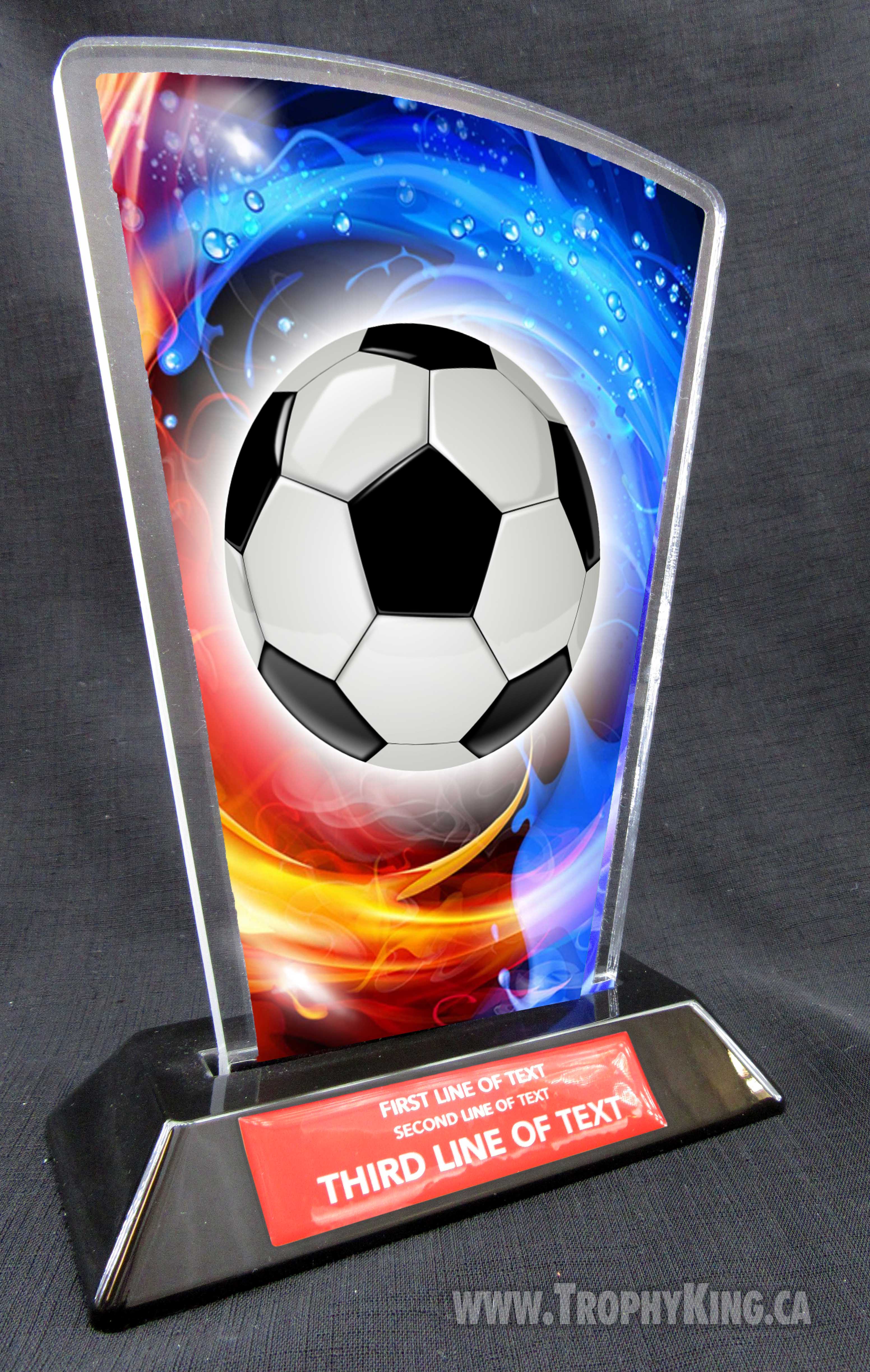 Soccer Flare Acrylic Award | Soccer Award | The Trophy King Main image