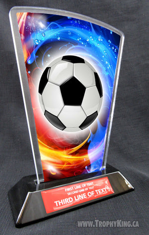 Soccer Flare Acrylic Award | Soccer Award | The Trophy King
