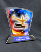 6" Flare Acrylic Award -  Academics