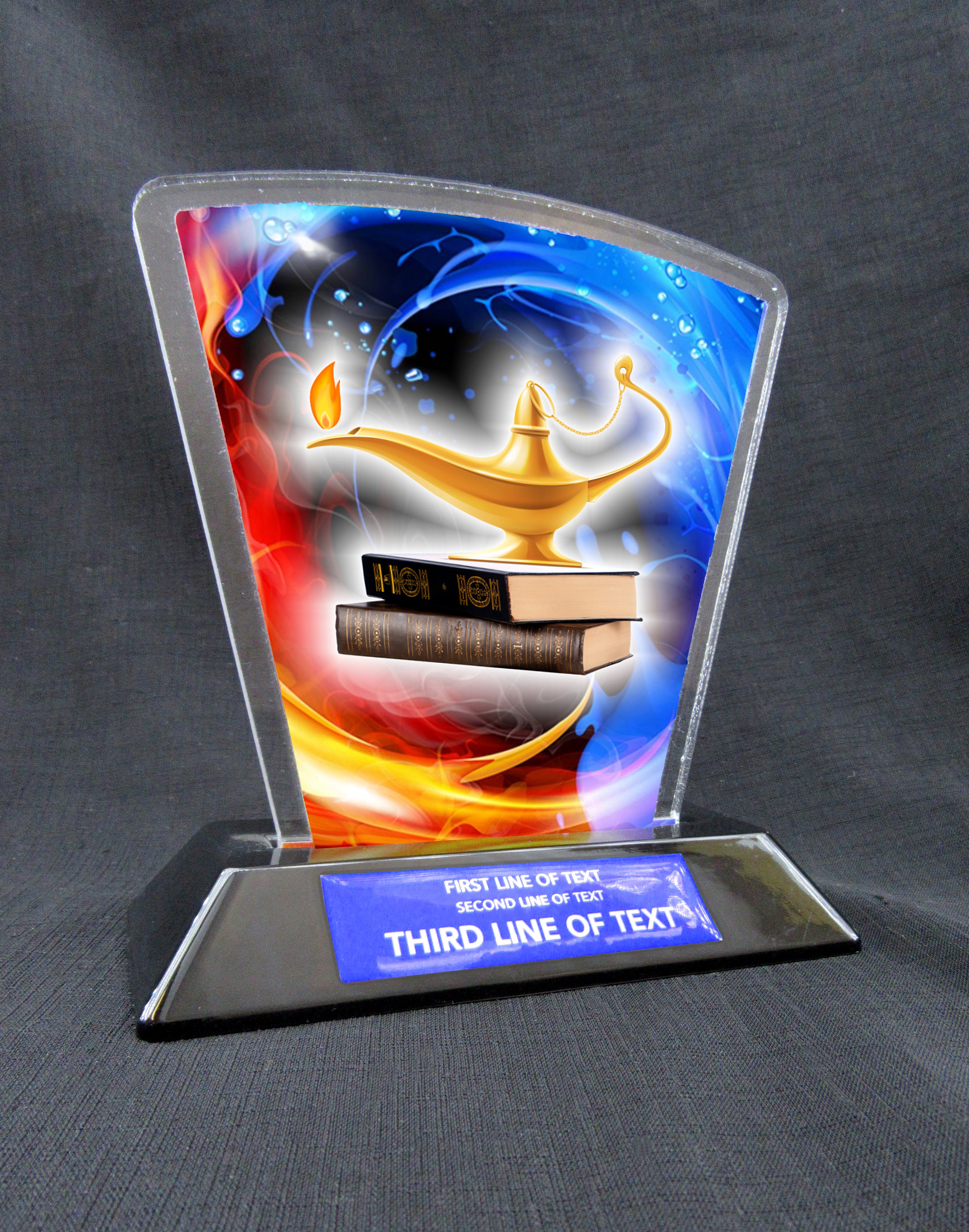 6" Flare Acrylic Award -  Academics