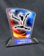 6" Flare Acrylic Award -  Gymnastics