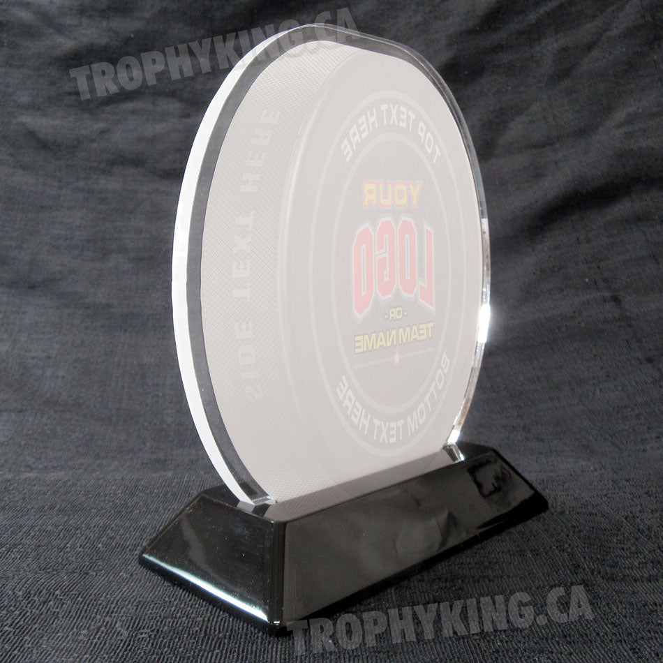 6" Acrylic Hockey Puck Award