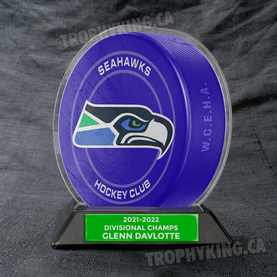 6" Acrylic Hockey Puck Award