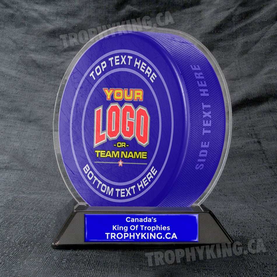 6" Acrylic Hockey Puck Award