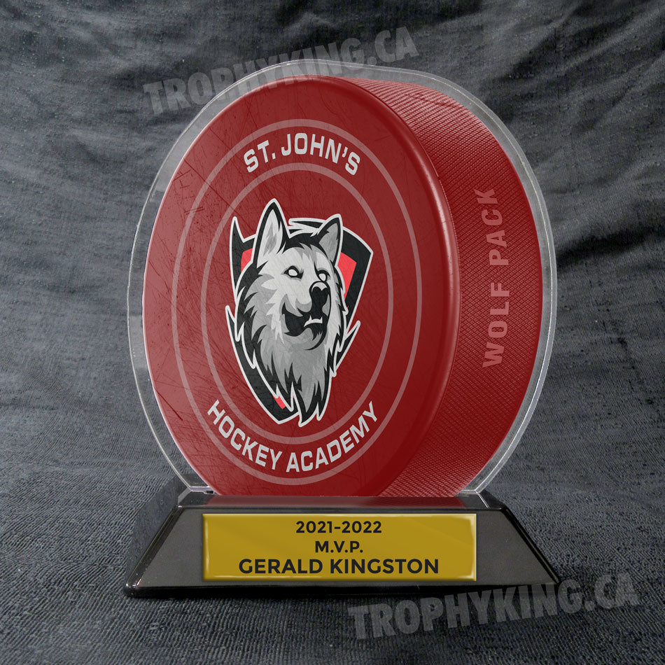 6" Acrylic Hockey Puck Award