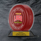 6" Acrylic Hockey Puck Award