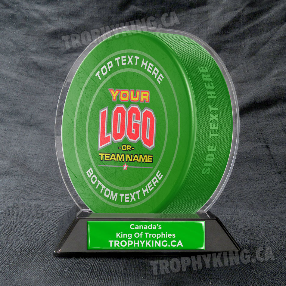 6" Acrylic Hockey Puck Award