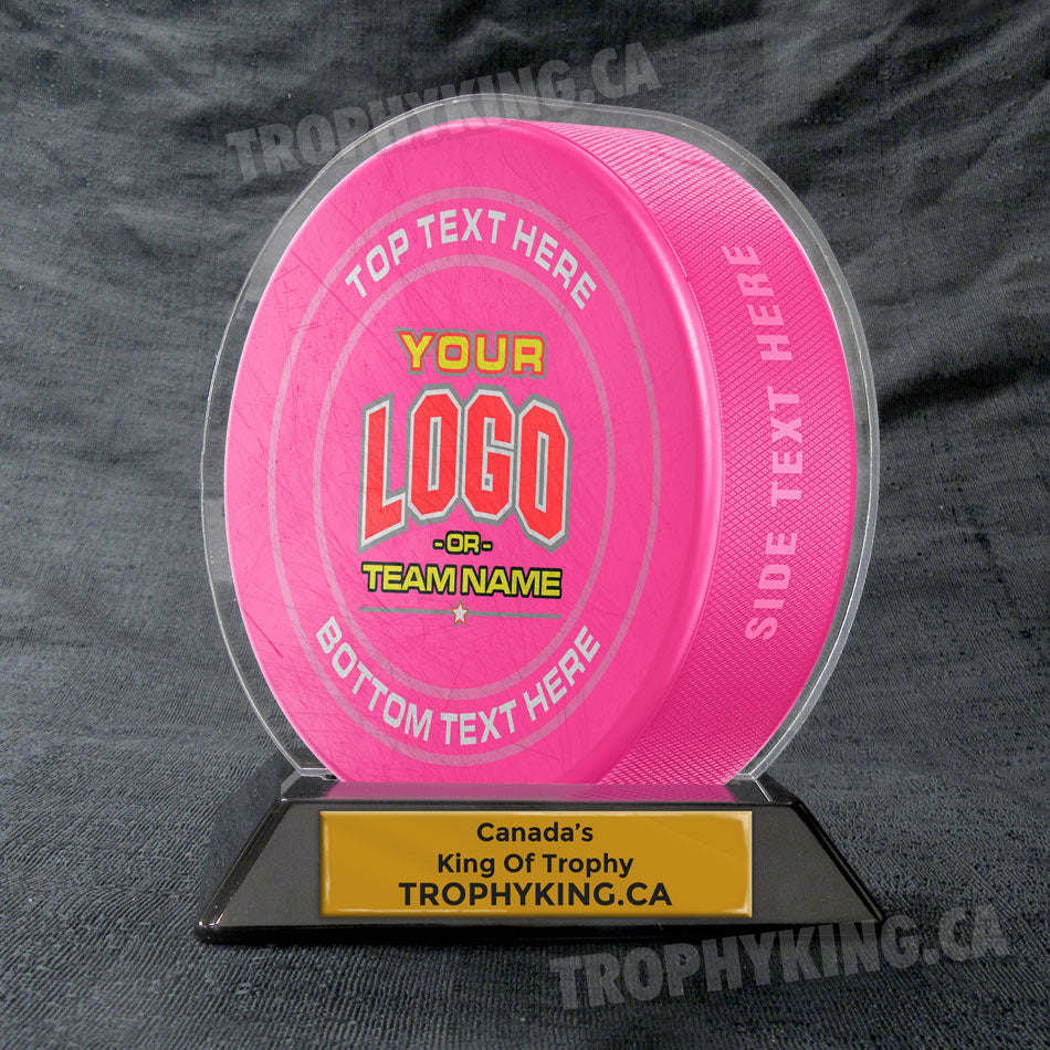 6" Acrylic Hockey Puck Award