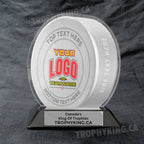 6" Acrylic Hockey Puck Award