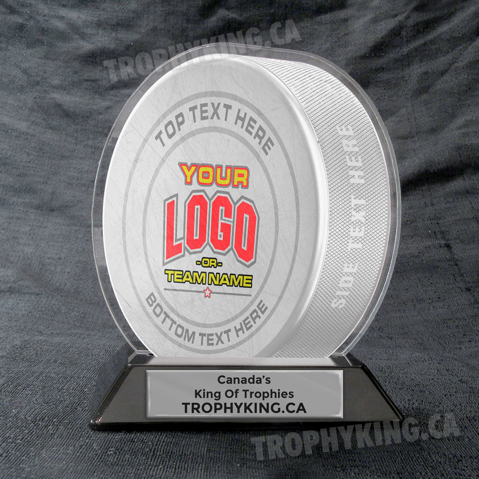 6" Acrylic Hockey Puck Award