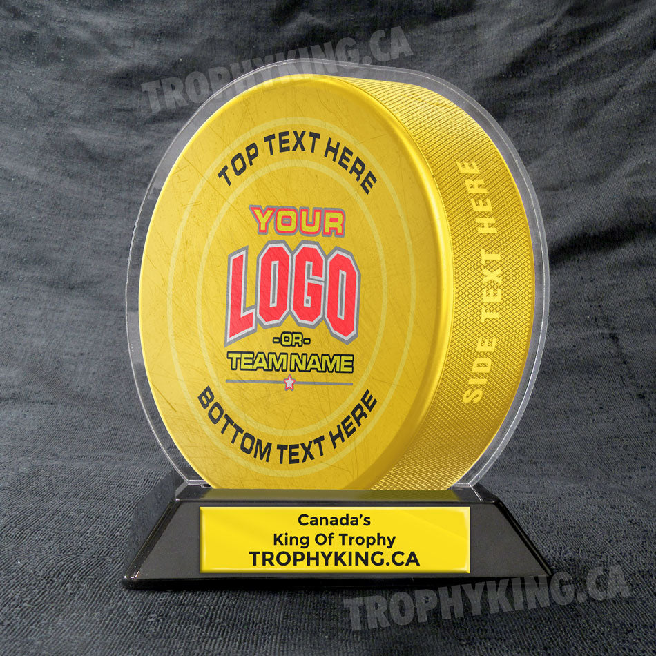 6" Acrylic Hockey Puck Award