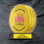 6" Acrylic Hockey Puck Award
