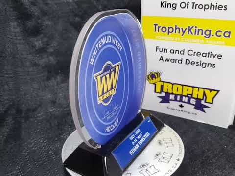 6" Acrylic Hockey Puck Award