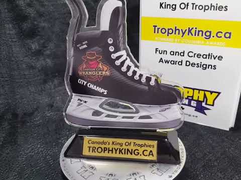 6" Acrylic Hockey Skate Award