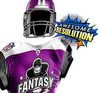Fantasy Football Jesery On Black Wooden Base