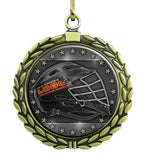 Large Gold Medal - Lacrosse Helmet with Custom Graphics