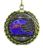 Large Gold Medal - Lacrosse Helmet with Custom Graphics