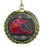 Large Gold Medal - Lacrosse Helmet with Custom Graphics