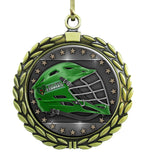 Large Gold Medal - Lacrosse Helmet with Custom Graphics