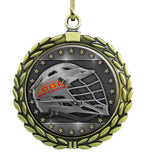 Large Gold Medal - Lacrosse Helmet with Custom Graphics