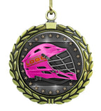 Large Gold Medal - Lacrosse Helmet with Custom Graphics