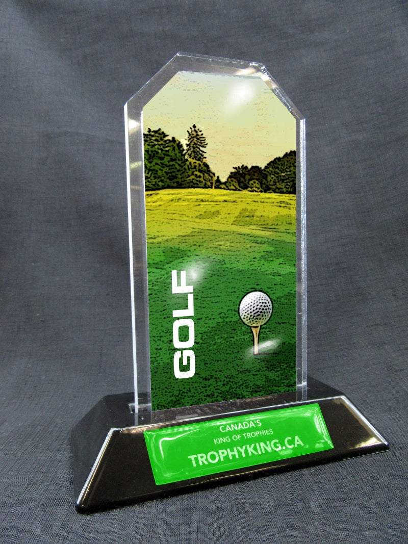 7" Peak Acrylic Award - Golf Main image