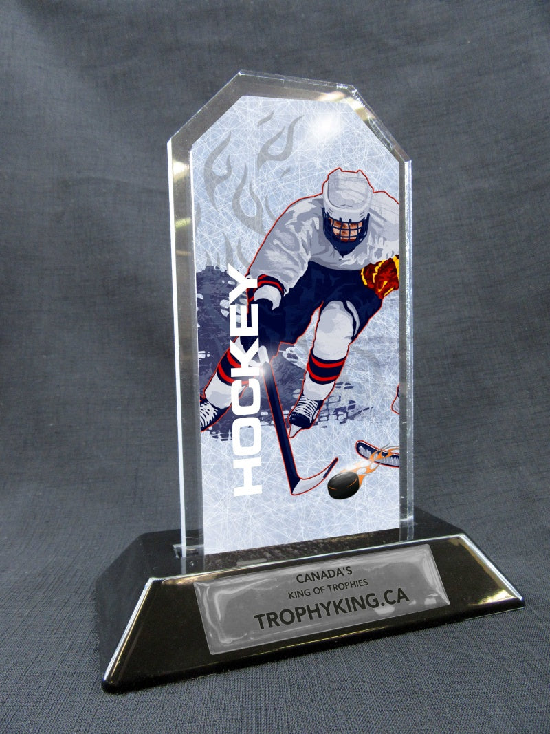 7" Peak Acrylic Award - Hockey1