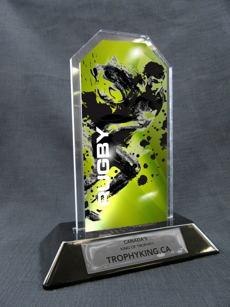 7" Peak Acrylic Award - Rugby