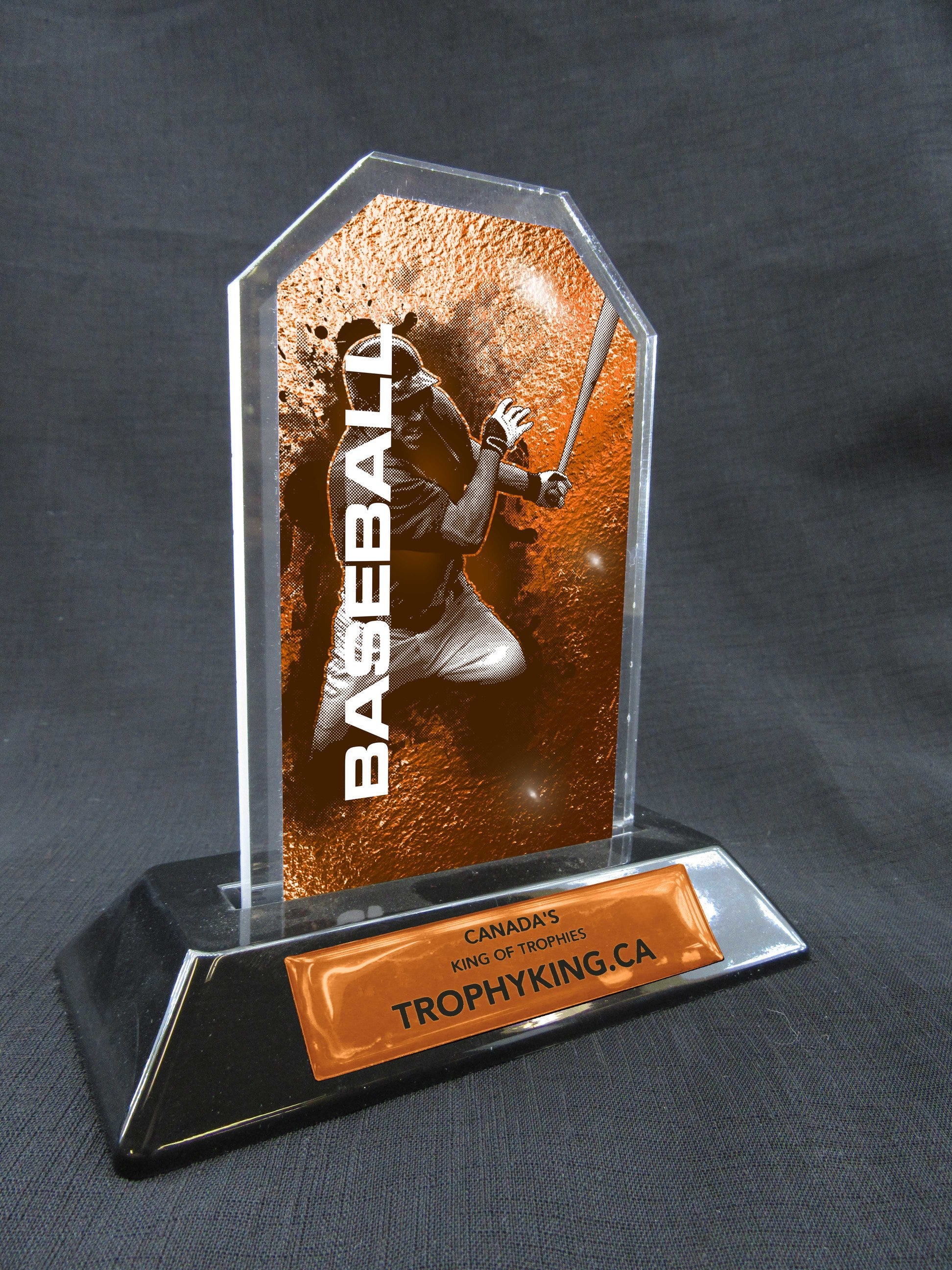 6" Peak Acrylic Award - Baseball Main image