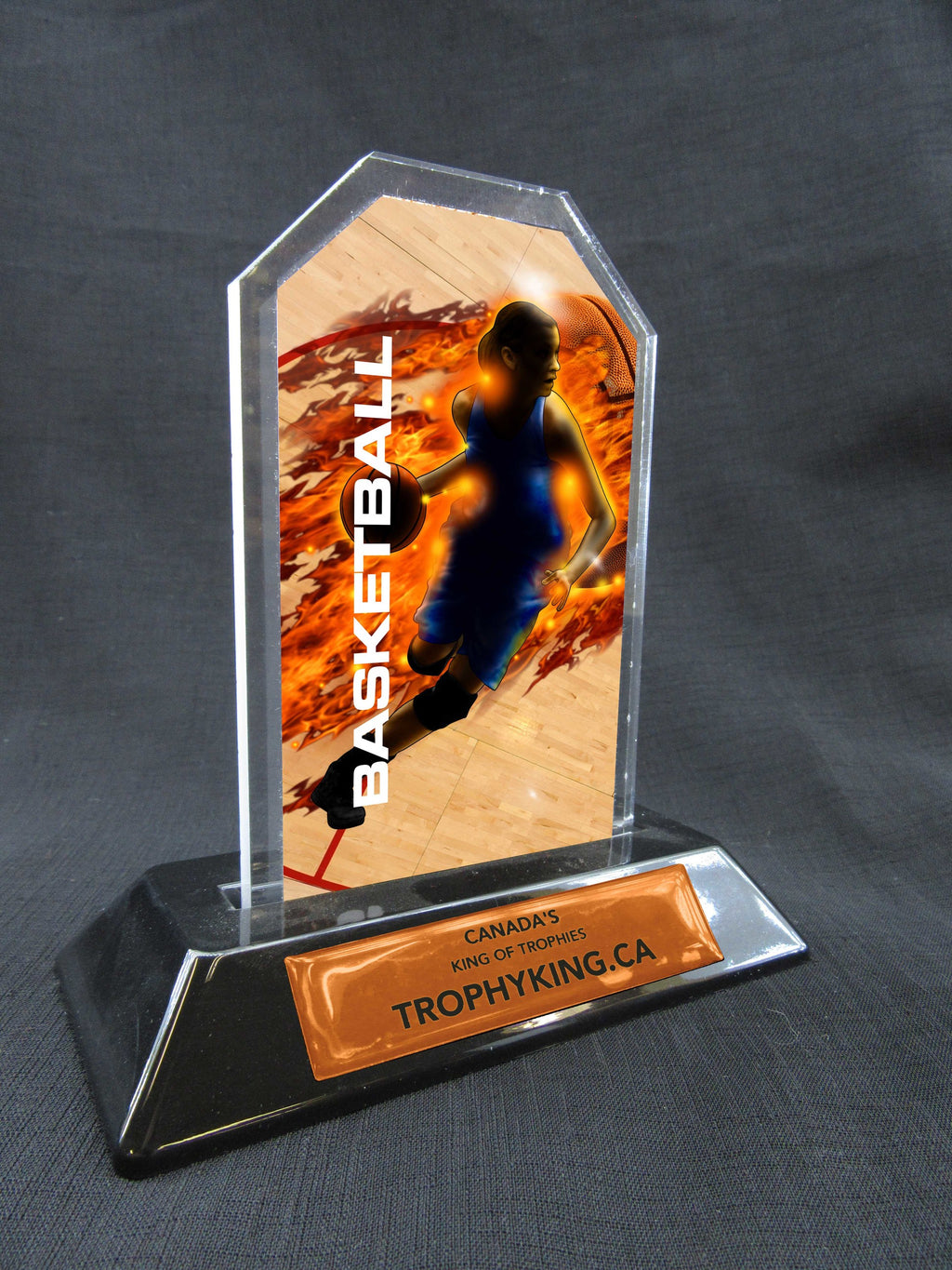 6" Peak Acrylic Award - Basketball (female)