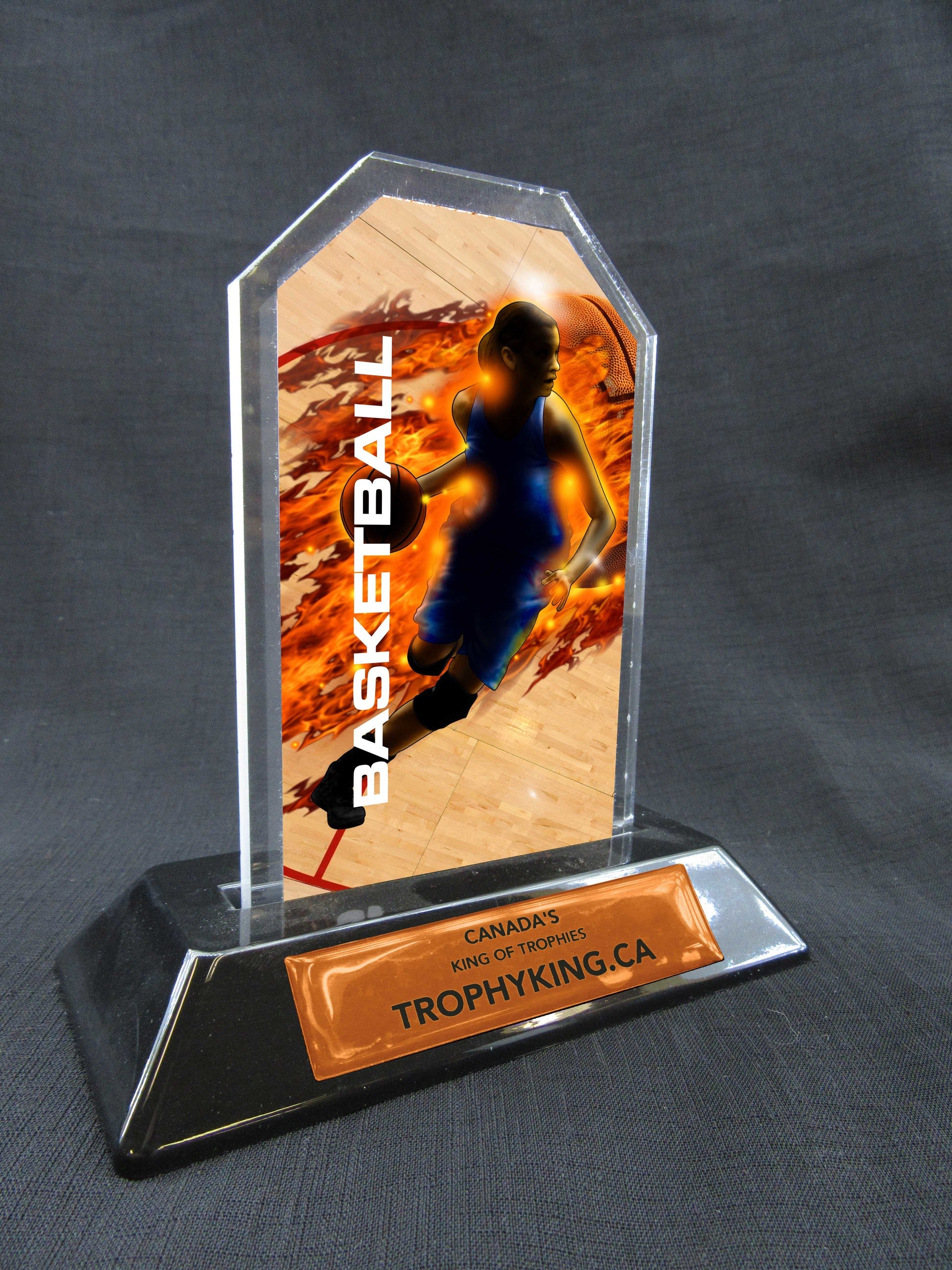6" Peak Acrylic Award - Basketball (female)