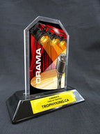 6" Peak Acrylic Award - Drama