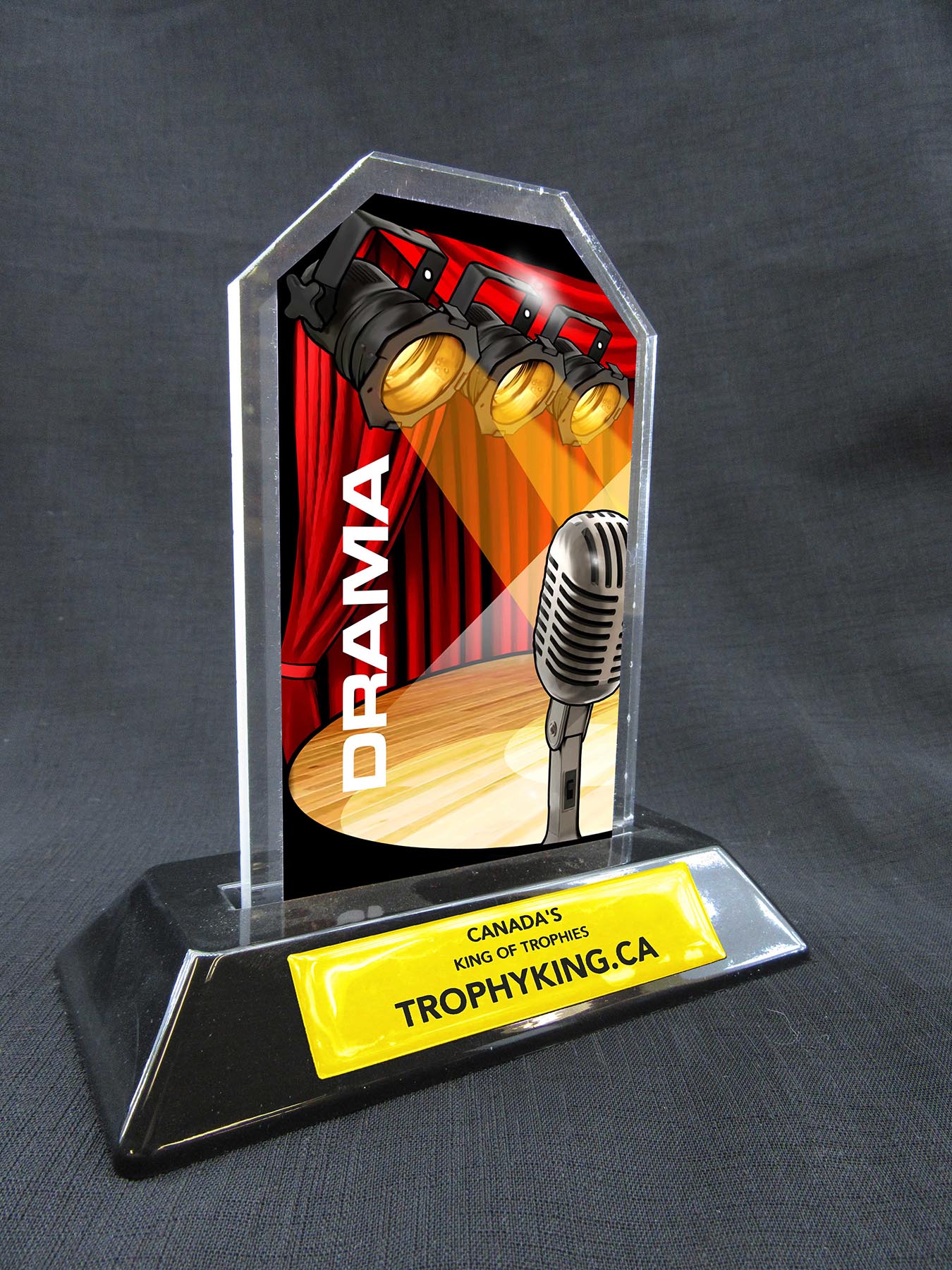 6" Peak Acrylic Award - Drama