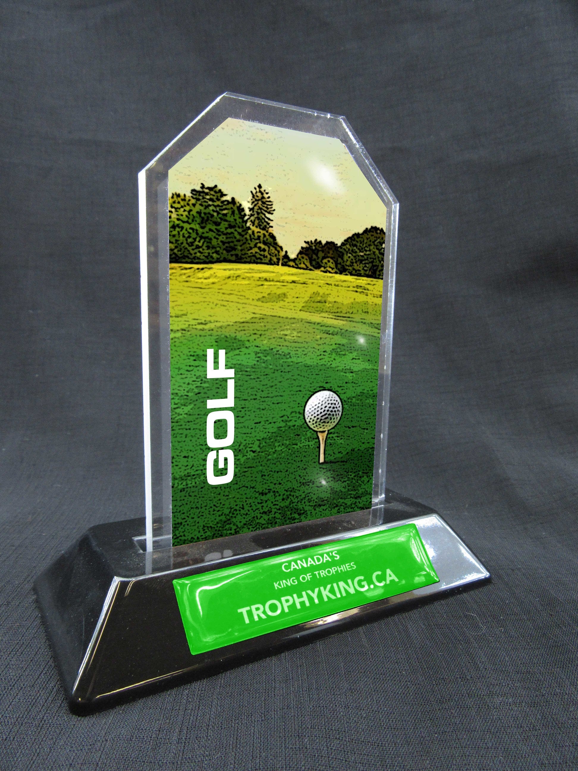 6" Peak Acrylic Award - Golf Main image