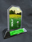 6" Peak Acrylic Award - Golf