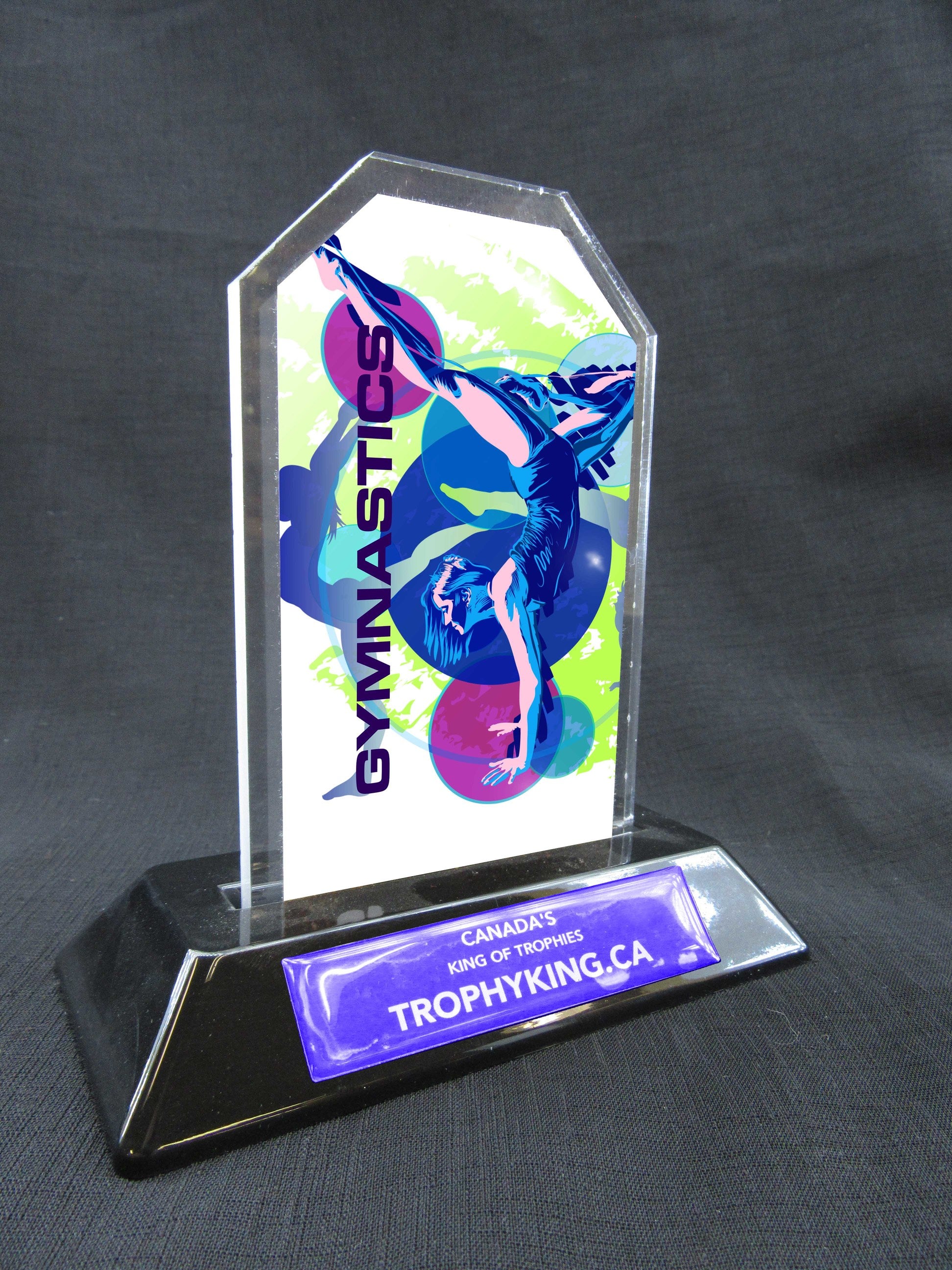 6" Peak Acrylic Award - Gymnastics