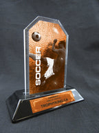 6" Peak Acrylic Award - Soccer