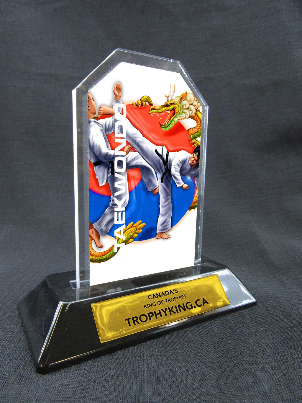 6" Peak Acrylic Award - Taekwondo