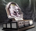 I Suck At Fantasy Football Helmet On Black Base