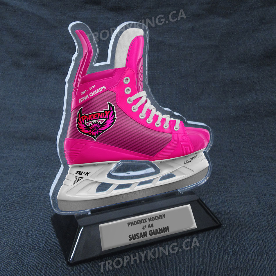 6" Acrylic Hockey Skate Award