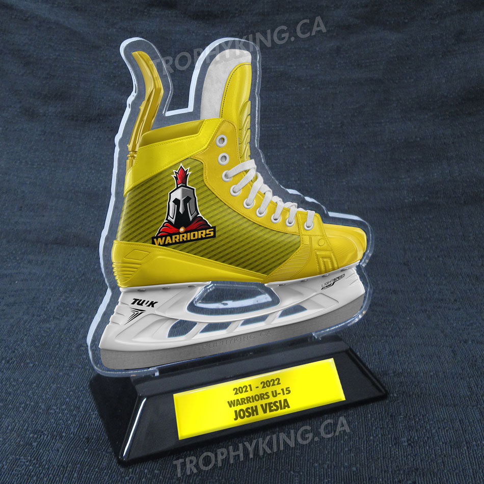 6" Acrylic Hockey Skate Award